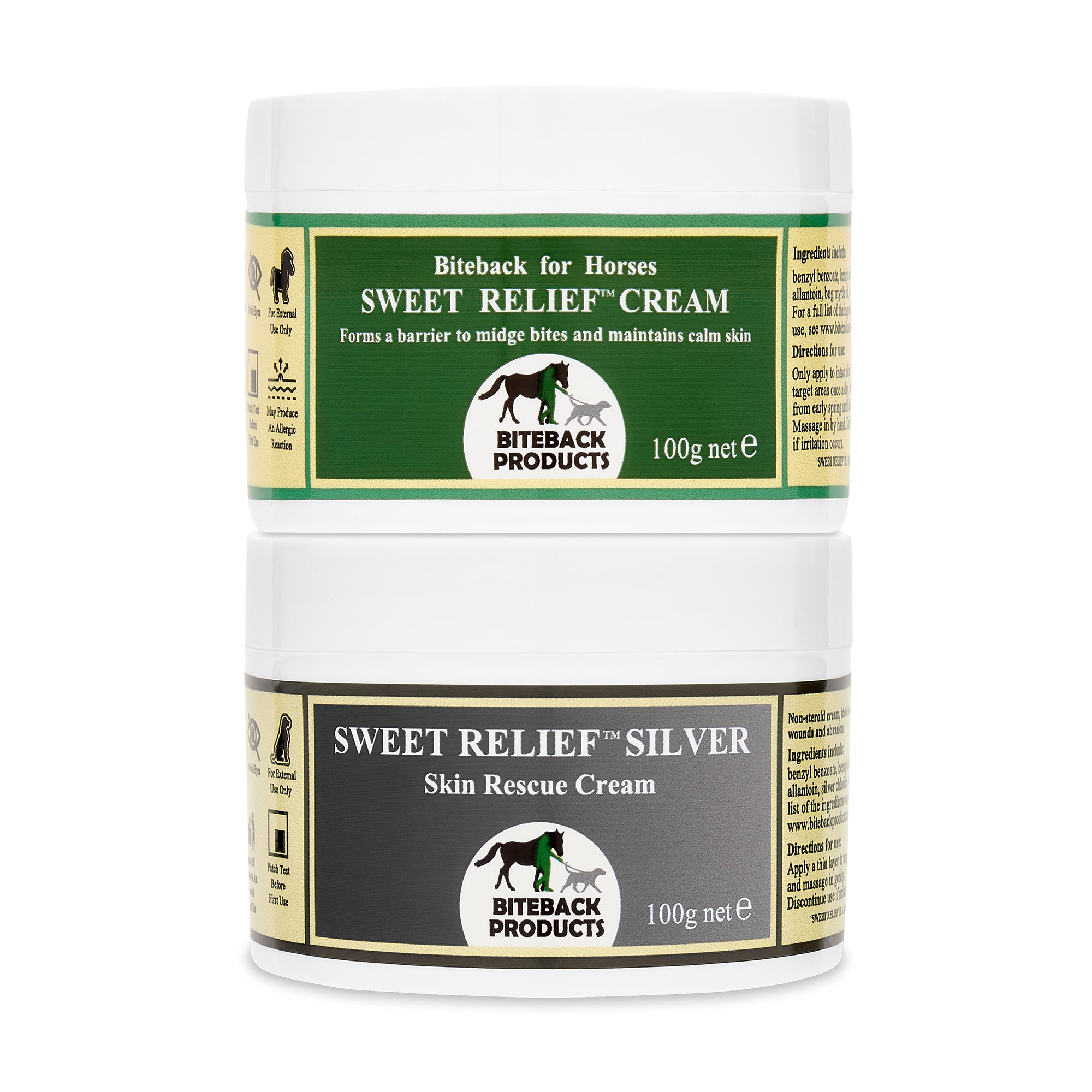 Sweet Relief Cream For Horses Sample Duo 2 X 100g Pots Biteback sweet-relief-cream-for-horses-sample-duo-2-x-100g-pots-biteback