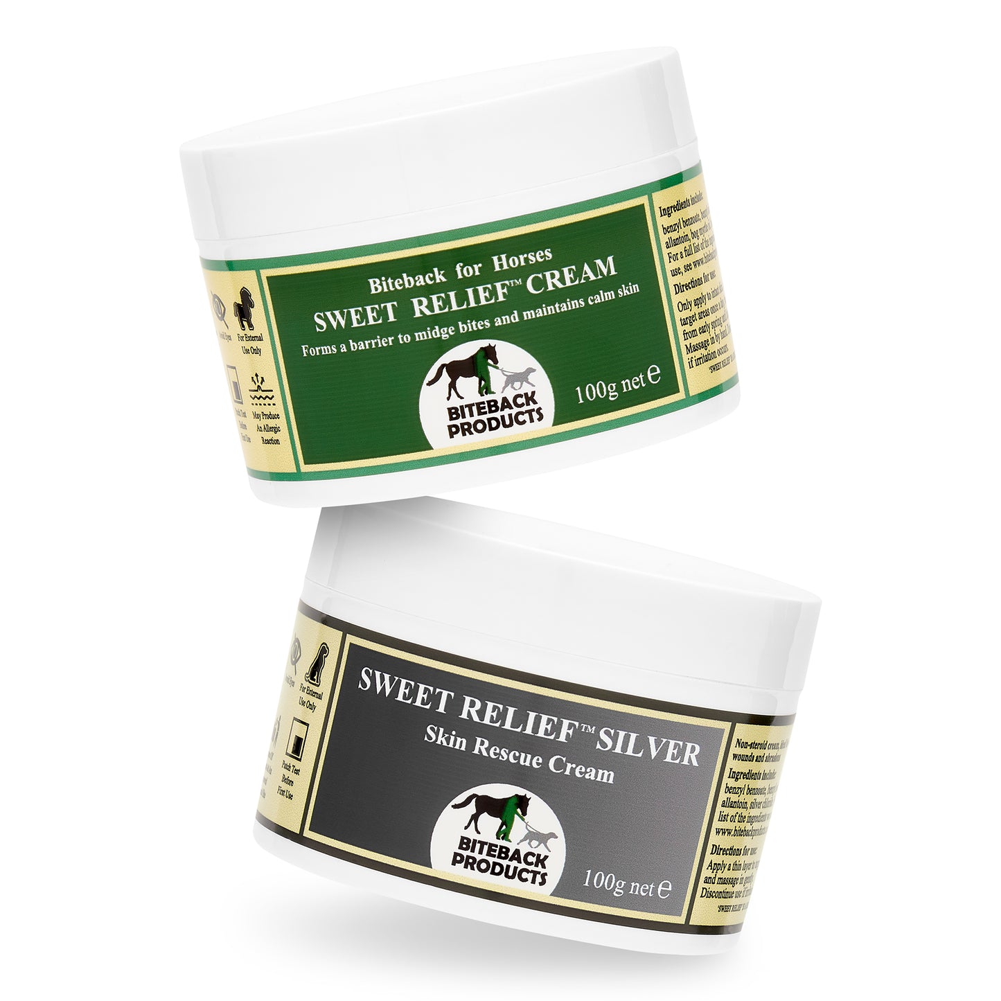'Sweet Relief'™ Cream for Horses Sample Duo: 2 x 100g pots