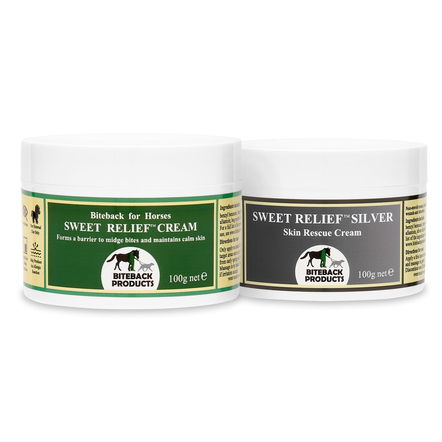 'Sweet Relief'™ Cream for Horses Sample Duo: 2 x 100g pots