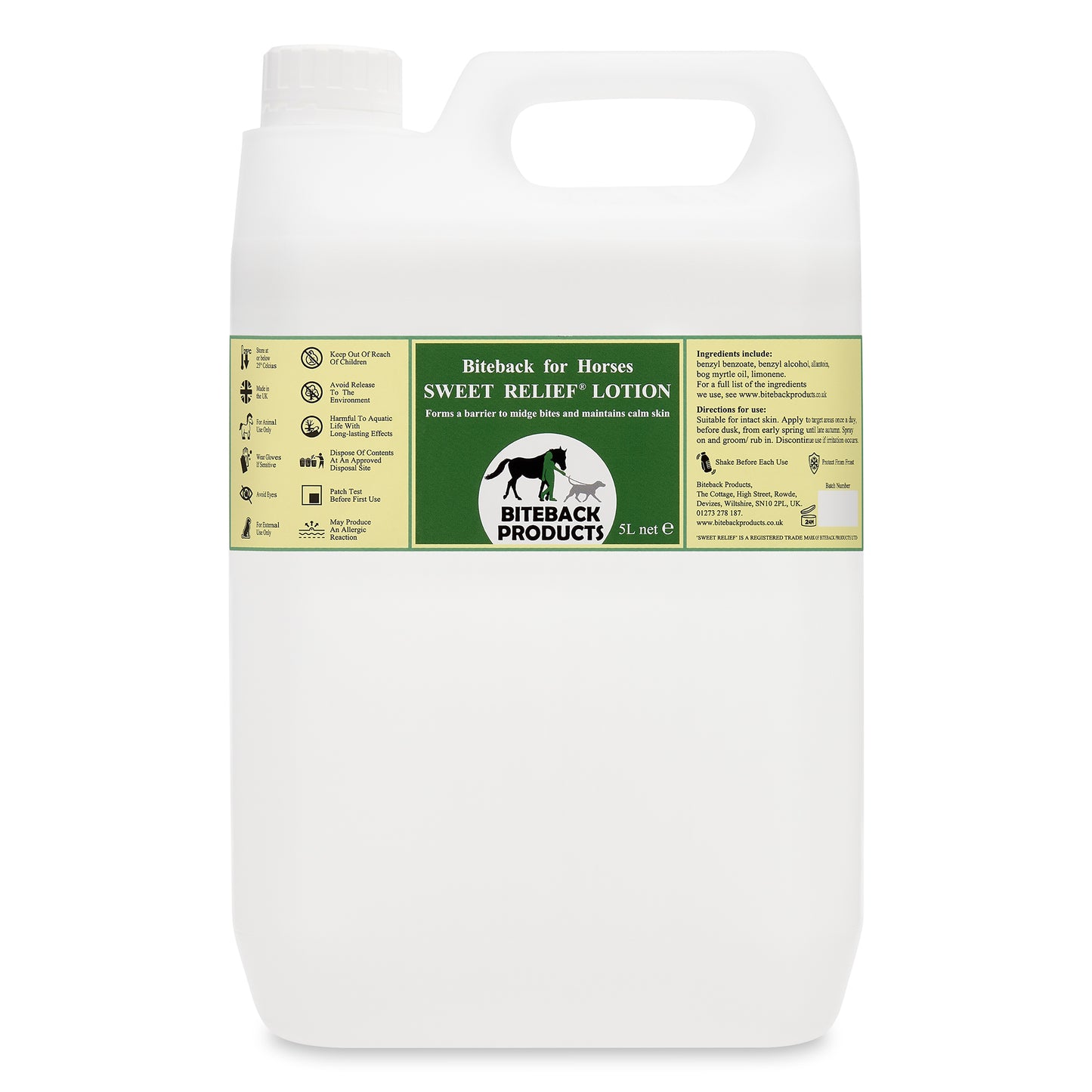 5L Refill of Sweet Relief Lotion for itchy horses