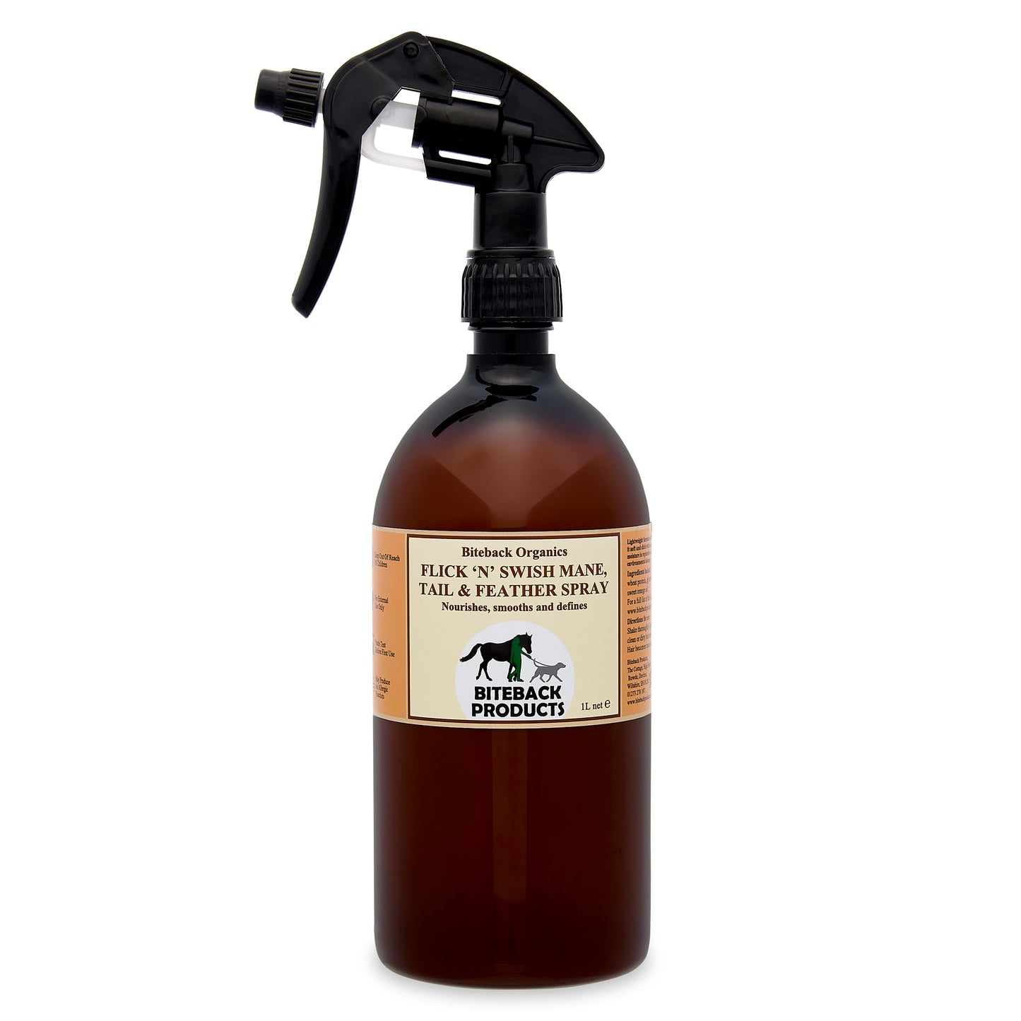 Conditioner detangler grooming spray for horses, 1L.