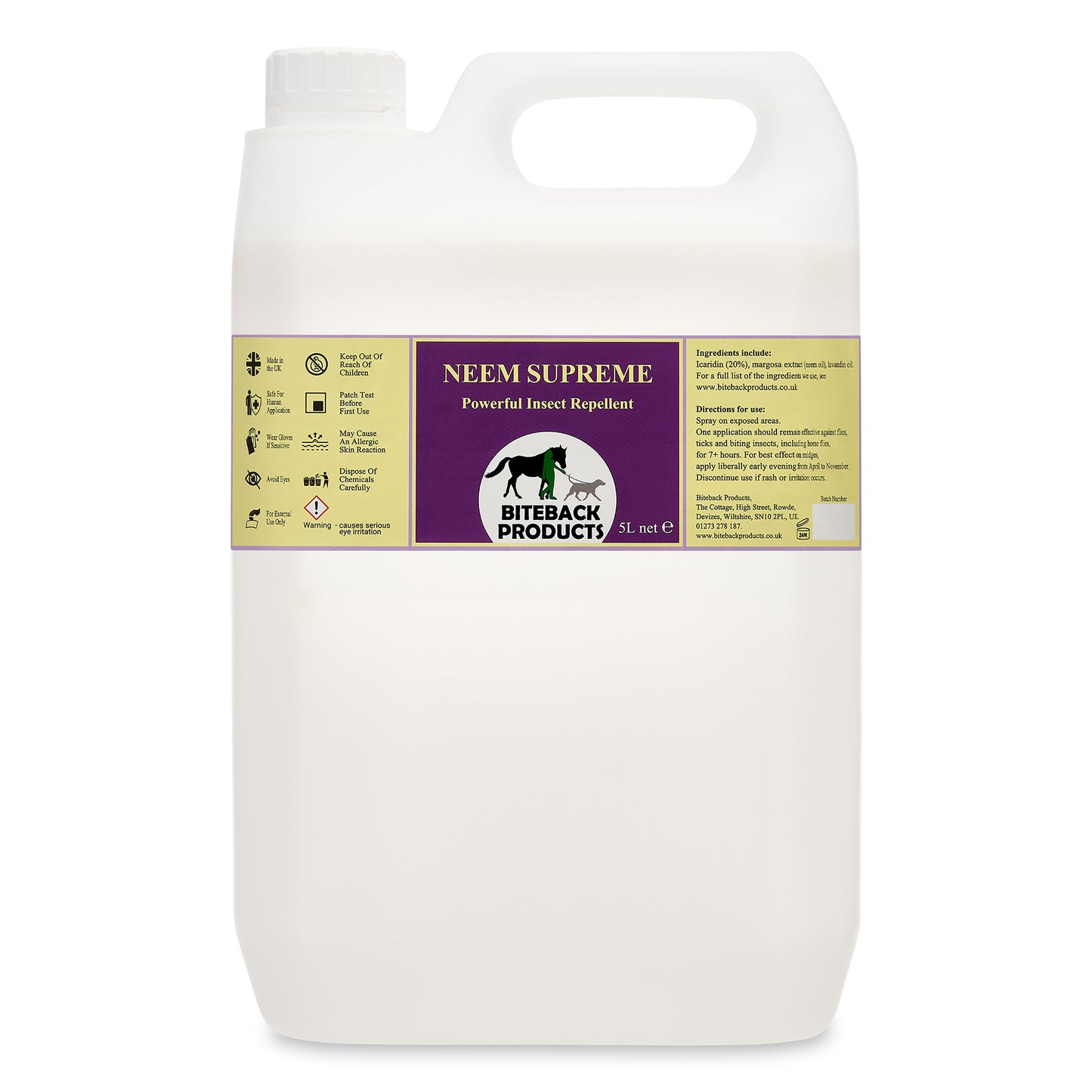 5L Refill of Neem Supreme powerful insect repellent