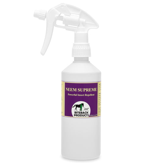 Bottle of Neem Supreme fly repellent 500ml
