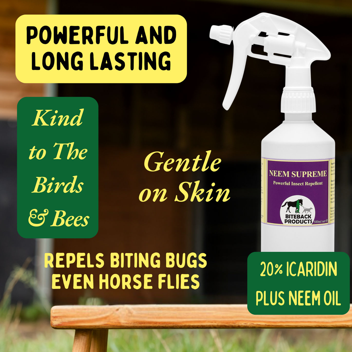 'Neem Supreme'™ Strong and Long Lasting Midge and Fly Repellent