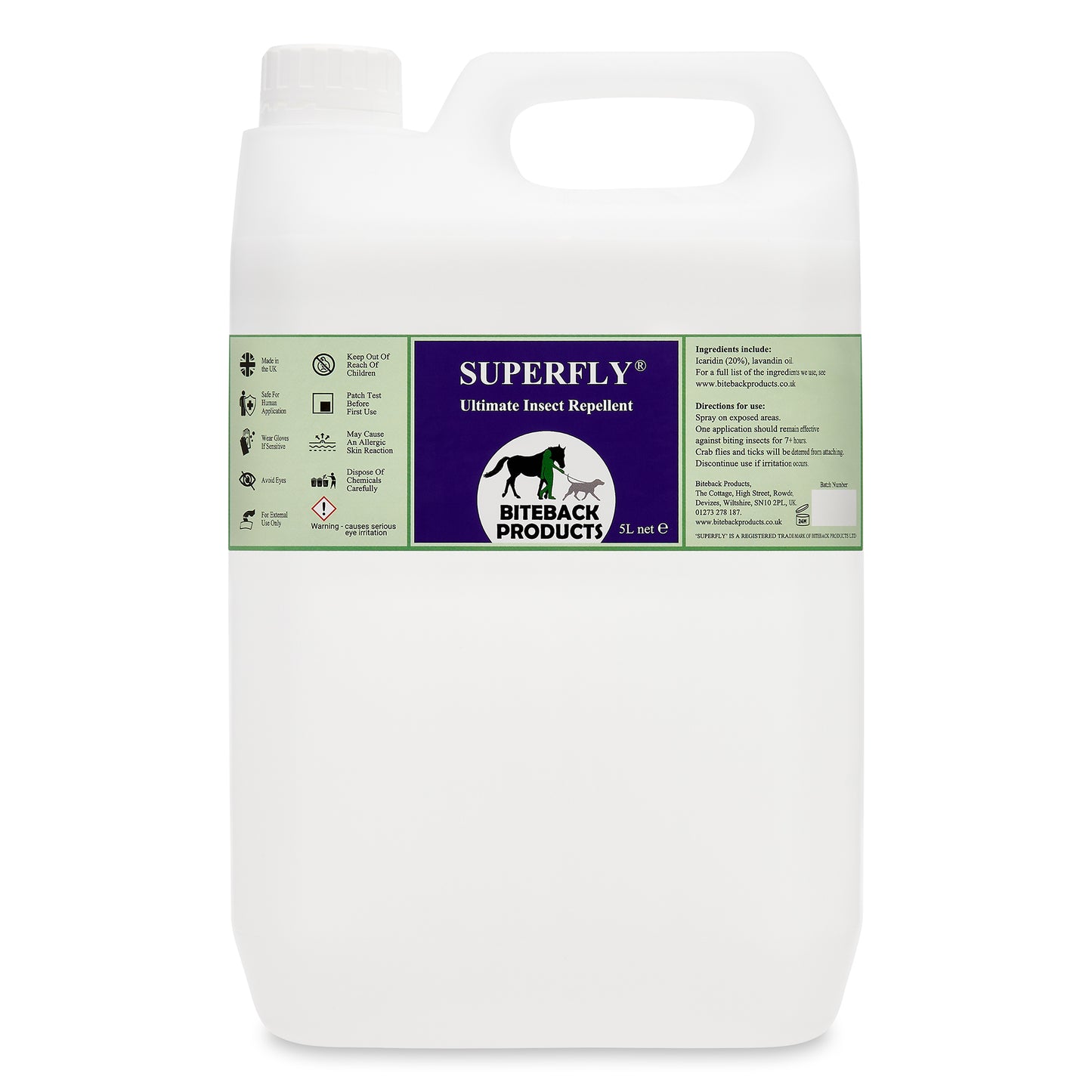 SuperFly Repellent fly spray 5L refill