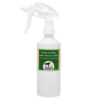 Bottle of itchy horse lotion spray