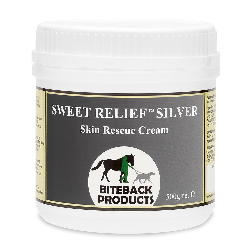 Silver Lab Skin Rescue Sweet Relief Silver Cream Landing 25 – Biteback Products