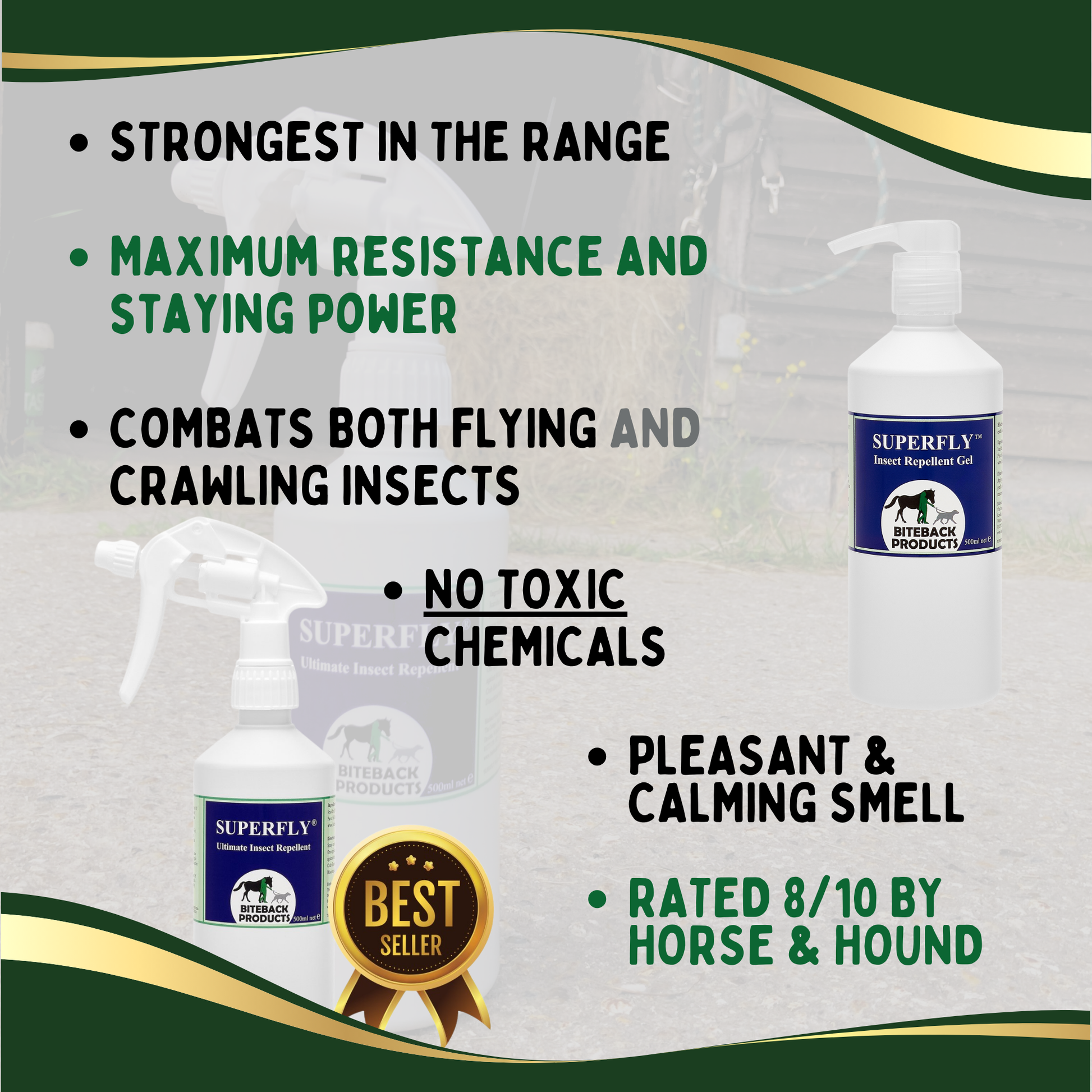 Benefits of SuperFly fly repellent