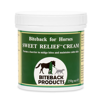A 250g pot of Sweet Relief cream for itchy horses