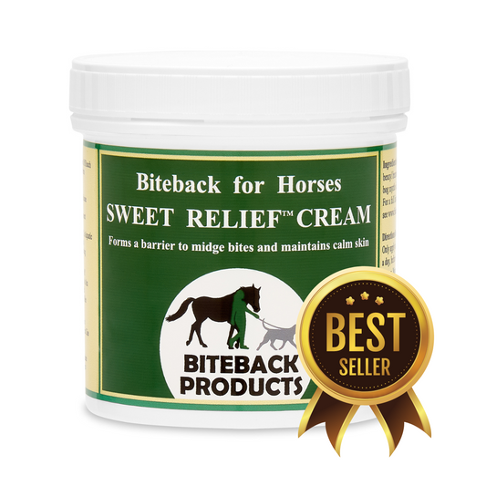 A 250g pot of Sweet Relief cream for itchy horses