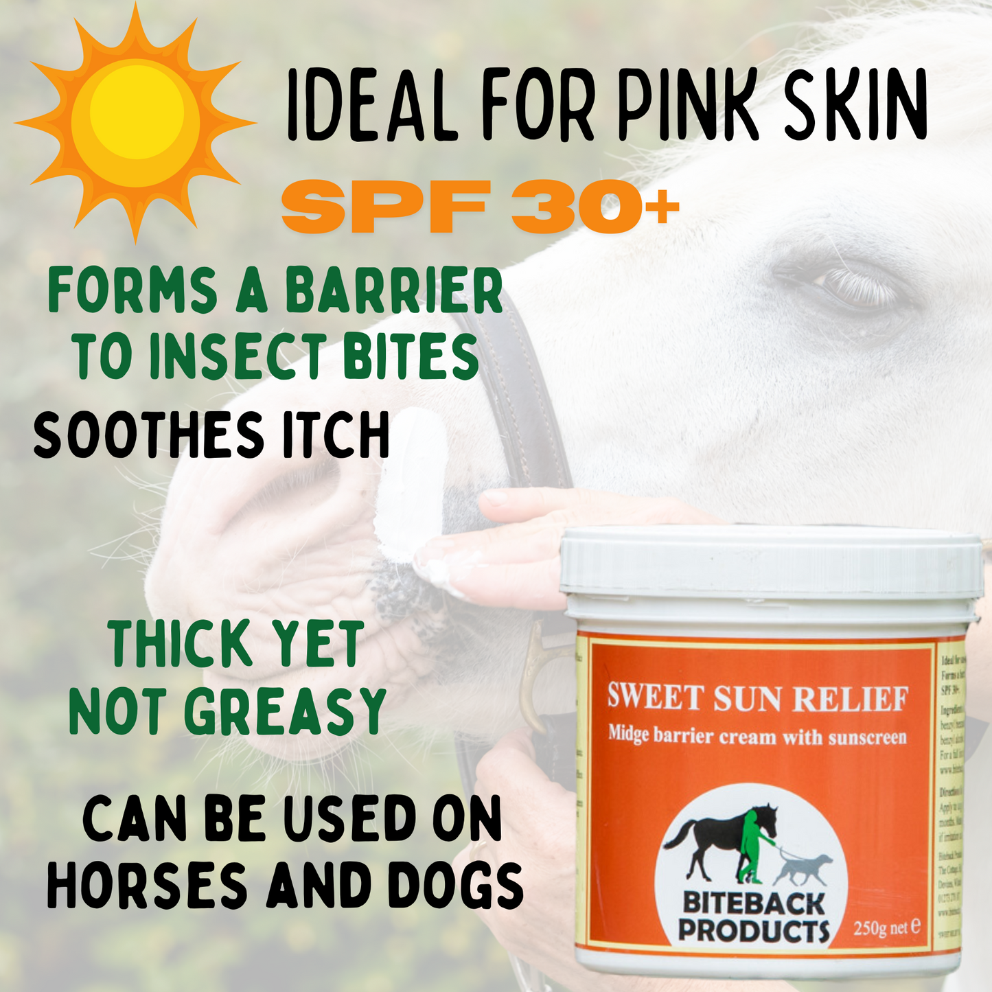 'Sweet Sun Relief'™ Midge Barrier & Sun Protection Cream