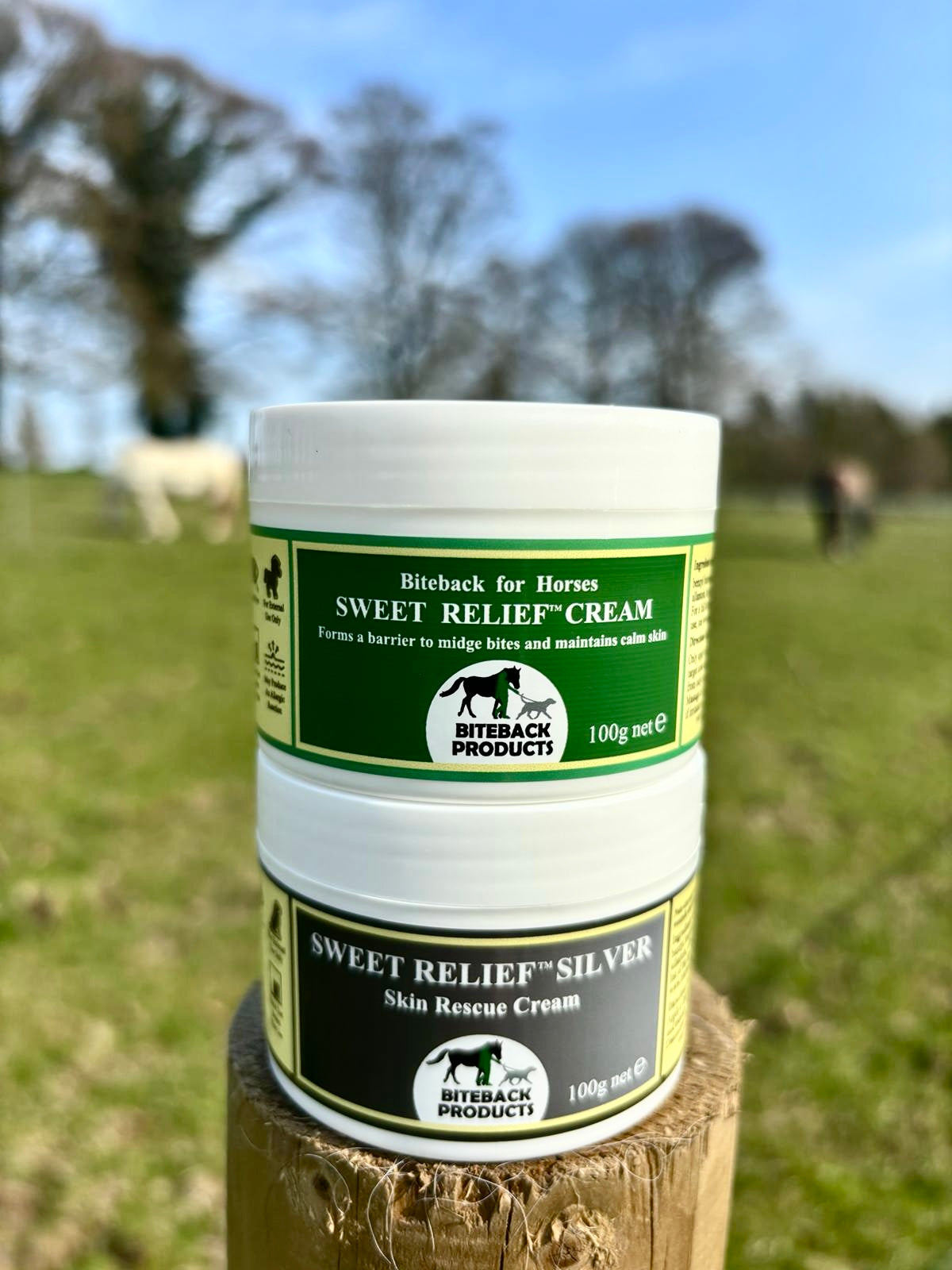 'Sweet Relief'™ Cream for Horses Sample Duo: 2 x 100g pots