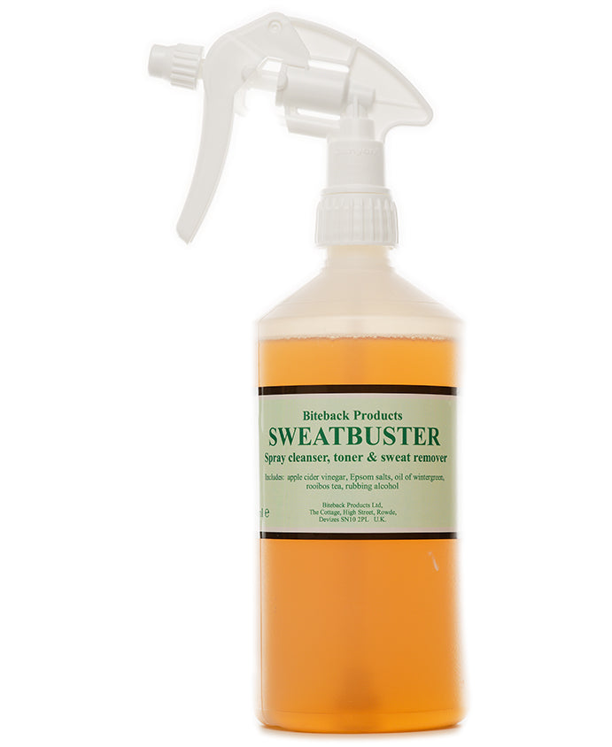 Sweatbuster sweat removing grooming spray for horses