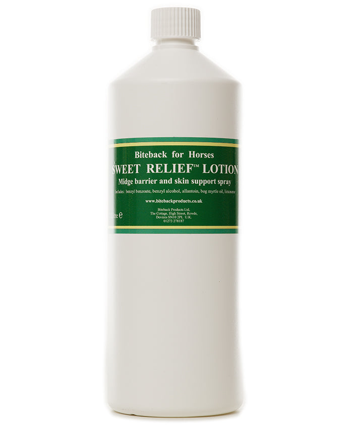 Sweet Relief Lotion for the treatment and prevention of Sweet Itch in horses