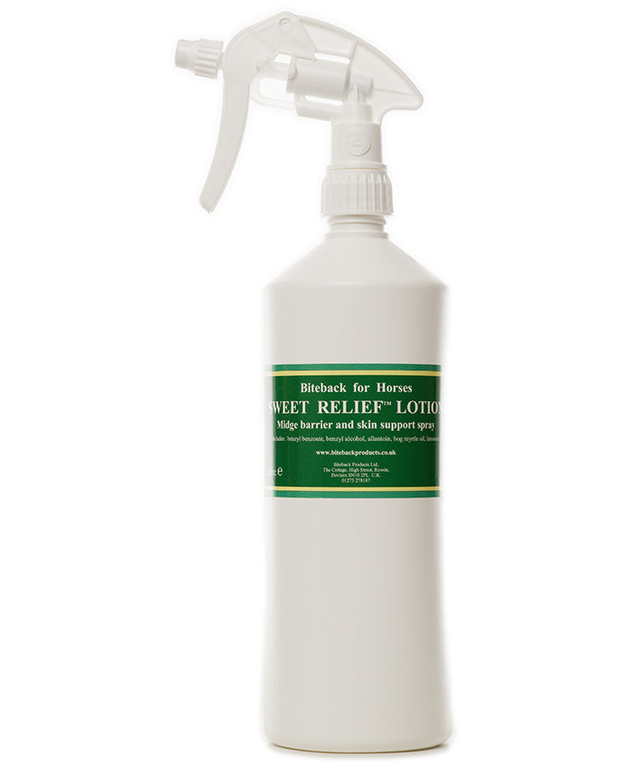 Sweet Relief Lotion for the treatment and prevention of Sweet Itch in horses