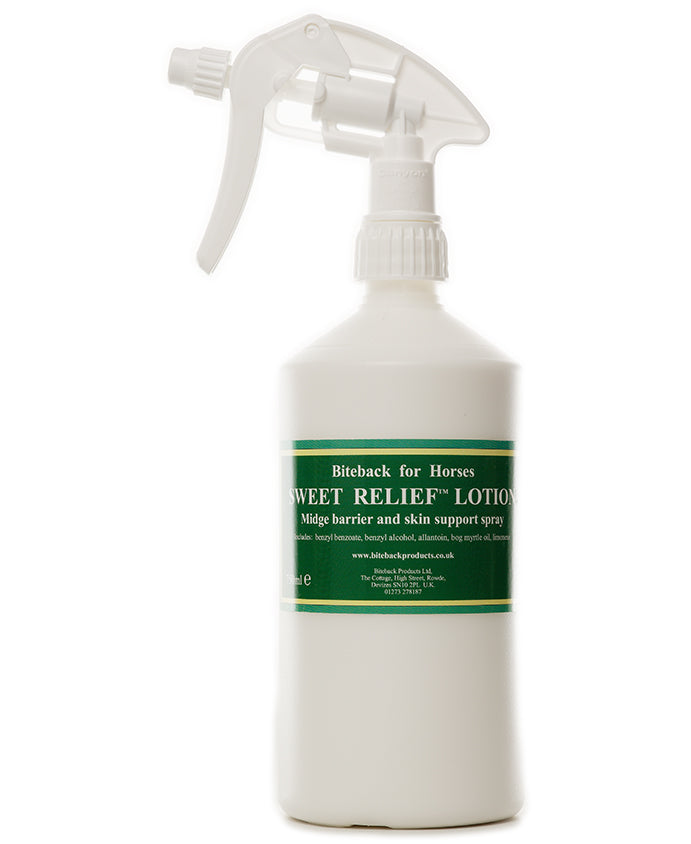Sweet Relief Lotion for sweet itch treatment and prevention in horses
