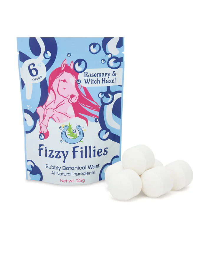 Fizzy Fillies Bubbly Botanical Wash pouch with fizzy wash balls